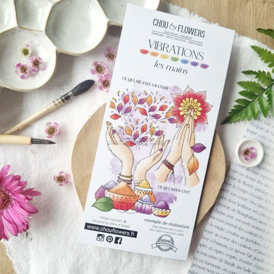 SET TIMBRI - LES MAINS -VIB115- CHOU & FLOWERS
