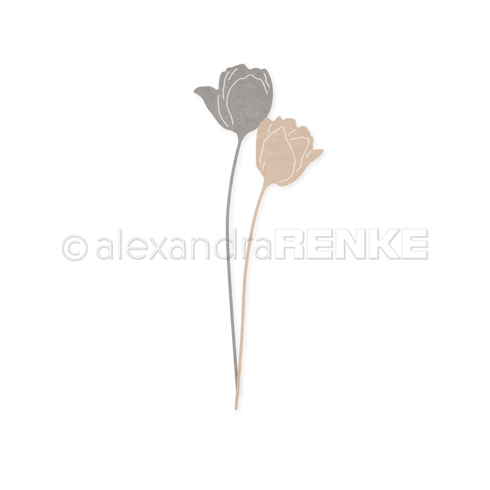 Set Fustelle 'Judith's tulips pair' -D-AR-FL0225 - A.RENKE