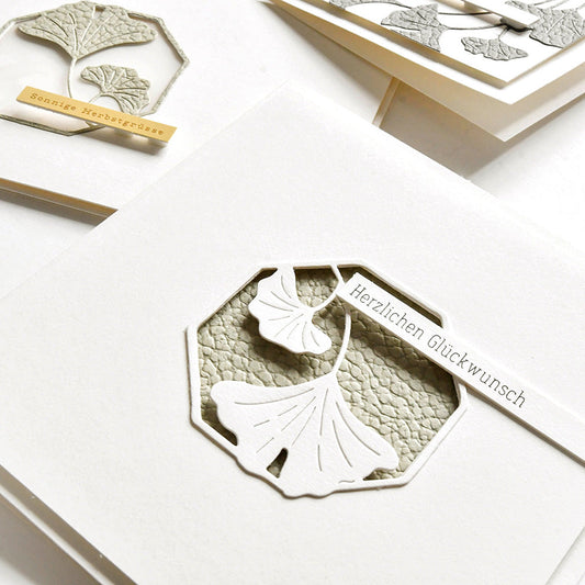 Fustella 'Ginkgo in octagonal frame' -D-AR-FL0392 - A.RENKE