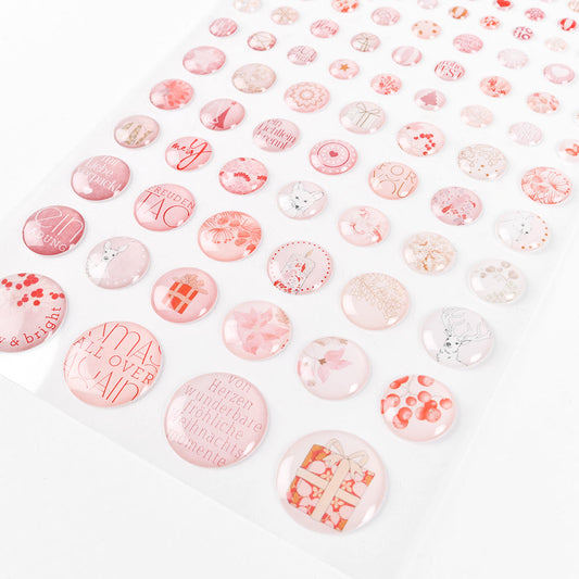 Stickers Dots 'Pink Snowstorm'- SD-AR-W0005- A.RENKE