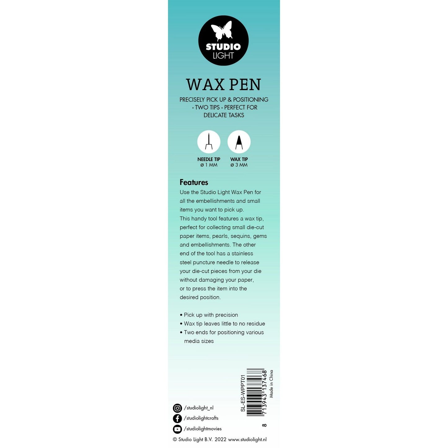 Wax Pen Pick-Up Tool - SL-ES-WPPT01 - Studio Light