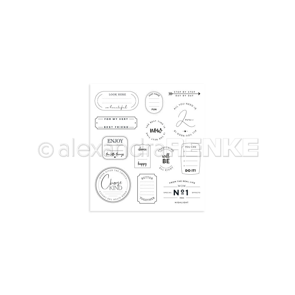 Set timbri Clear "The best time is now" CS-AR-Ty0119 - A.RENKE