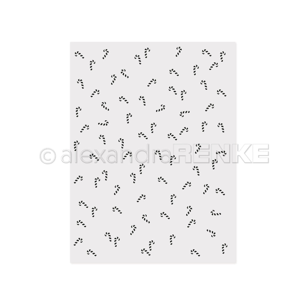 Embossing Folder 'Candy cane bustle'- EF-AR-W0011- A.RENKE