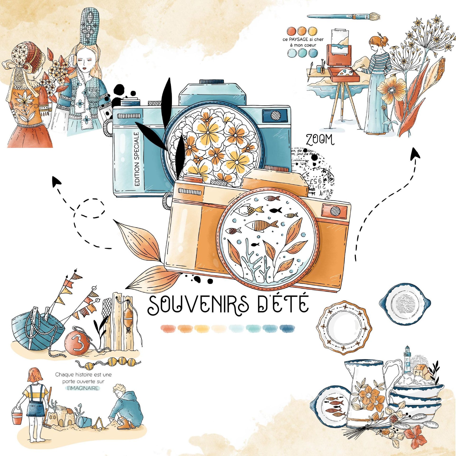 CHOU & FLOWERS - SOUVENIRS D'ETE