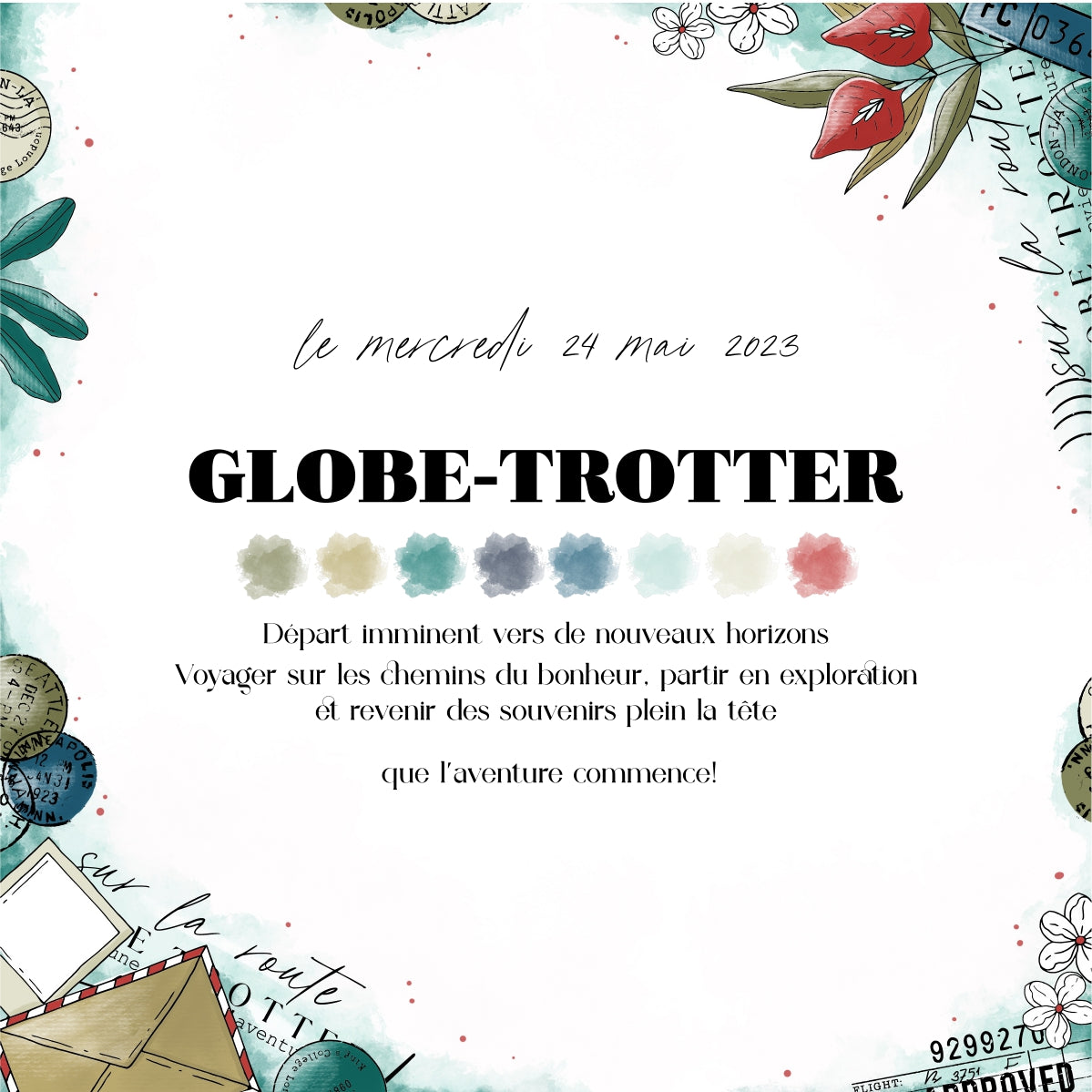 CHOU & FLOWERS - GLOBE TROTTER