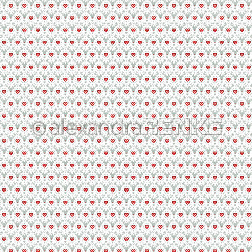 A. RENKE - Carta 'Reindeer with heart' 10.1034