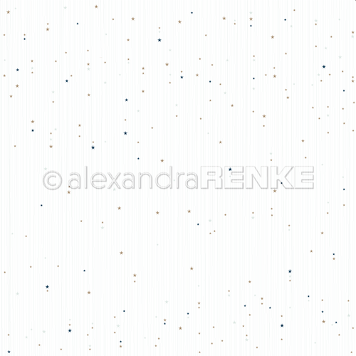 A. RENKE - Paper 'Star lines iceblue' 10776