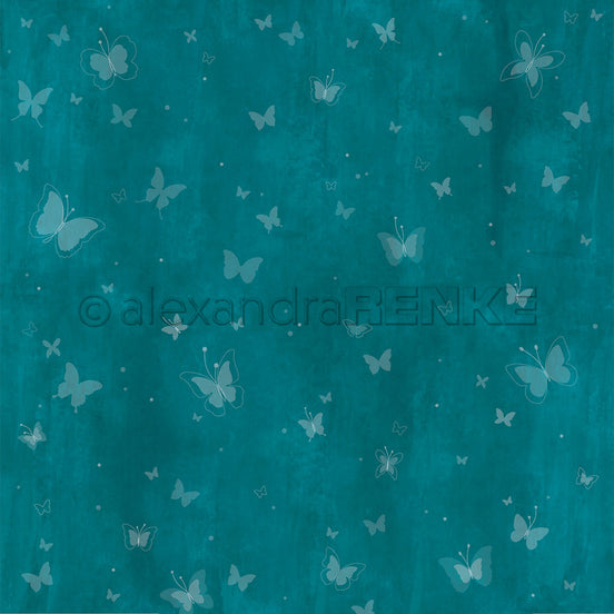 A.RENKE - Paper "Artist Butterflies Teal Blue" 10.2780