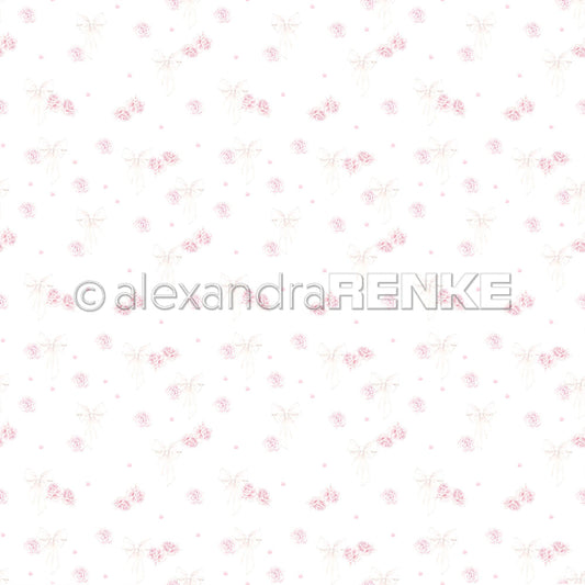 Design paper 'Roses & Bows' P-AR-10.2812- A.RENKE