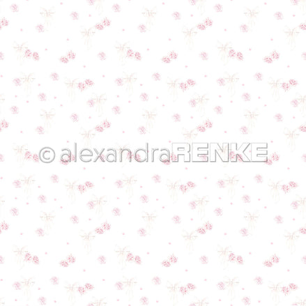 Design paper 'Roses & Bows' P-AR-10.2812- A.RENKE