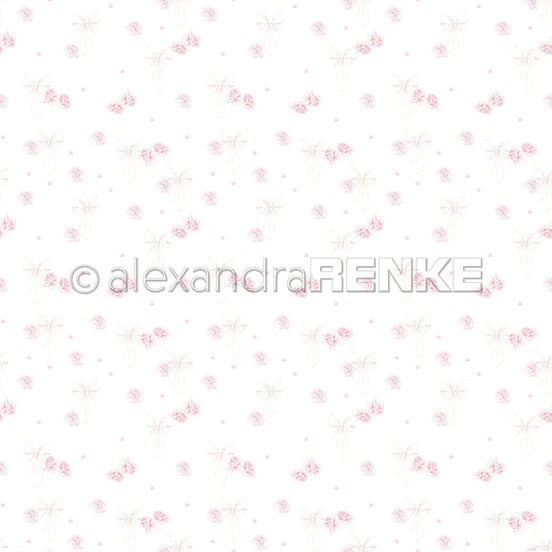 Design paper 'Roses & Bows' P-AR-10.2812- A.RENKE