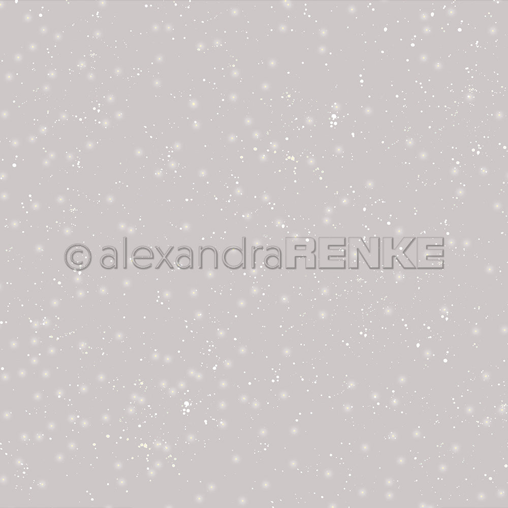 Design paper 'Silver Gray Starry Snow Sky Dark' - P-AR-10.2876 - A.RENKE