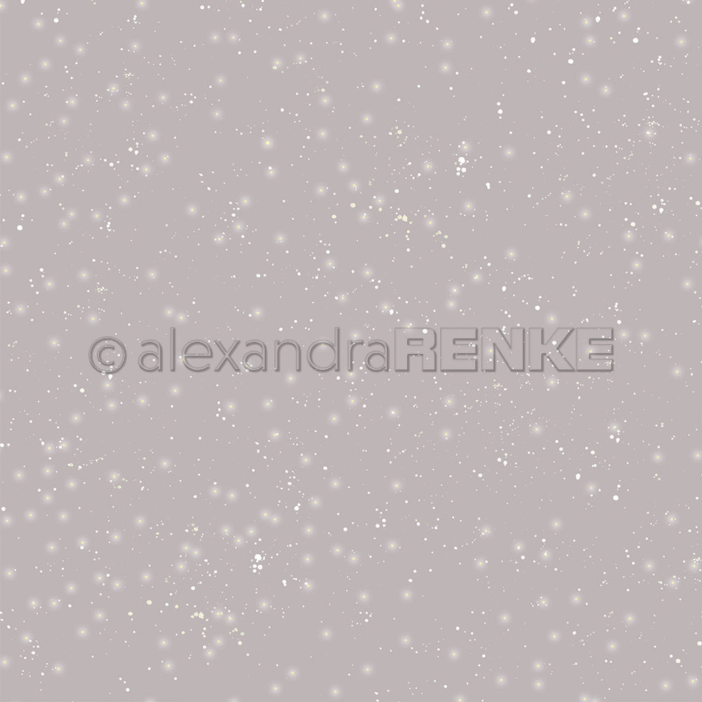Design paper 'Silver Gray Starry Snow Sky Very Dark' - P-AR-10.2877 - A.RENKE