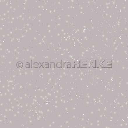 Design paper 'Silver Grey Starry Snow Sky Very Dark'- P-AR-10.2877 - A.RENKE