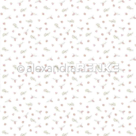 Design paper 'Pine Cones and Branches'- P-AR-10.2943- A.RENKE