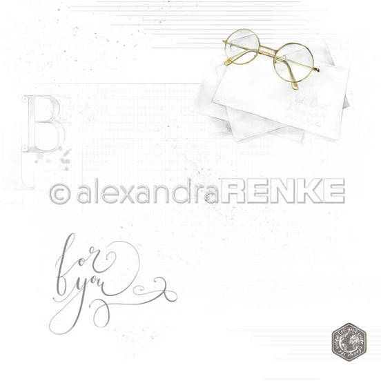 Design paper 'Glasses with pattern ' - P AR 10.889 - A.RENKE