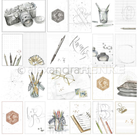 Design paper 'Card sheet travel for you' - P AR 10.891 - A.RENKE