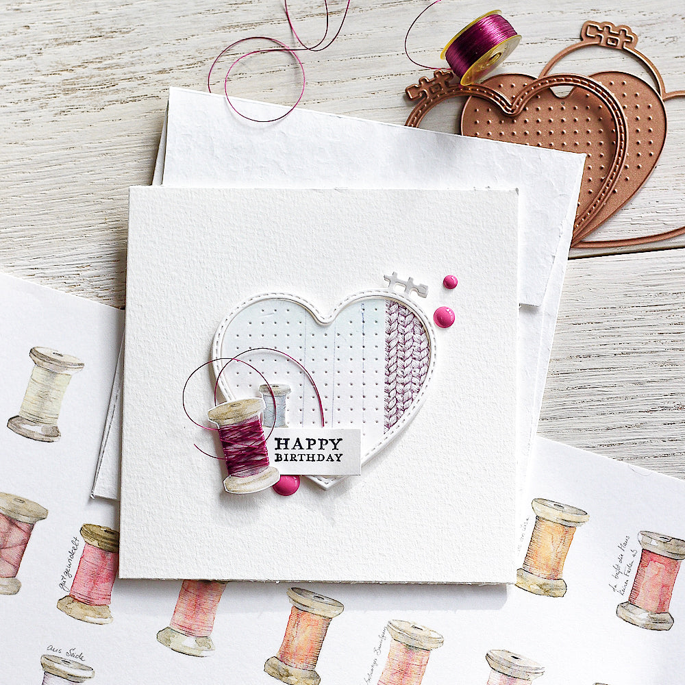 Set Fustelle 'Small hearts embroidery frame set' - D-AR-Hz0023 - A. RENKE