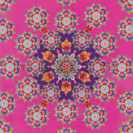 A. RENKE  - Big Mandala on Pink 10.1387