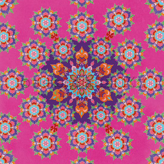 A. RENKE  - Big Mandala on Pink 10.1387