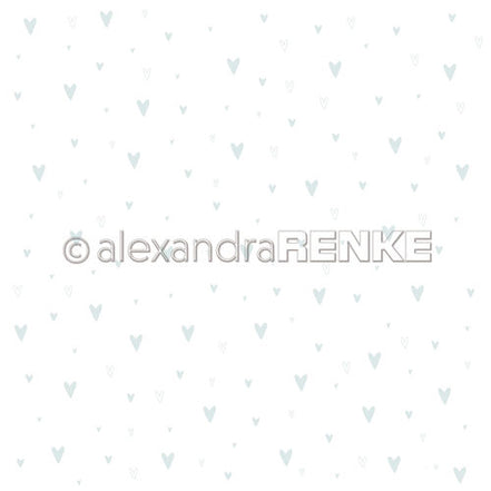 A. RENKE - Carta 'Baby heart blue" 10.1622