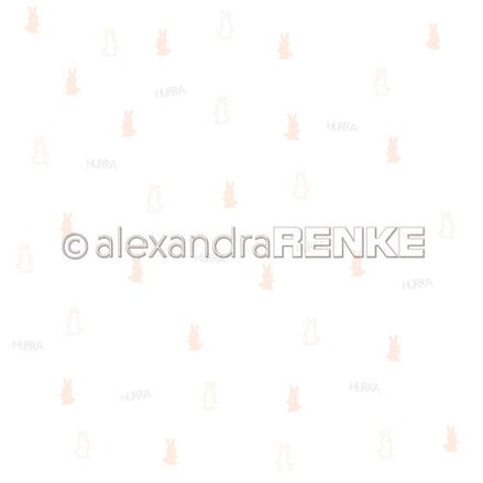 A. RENKE - 'Baby Rabbit Hooray' card 10.1630