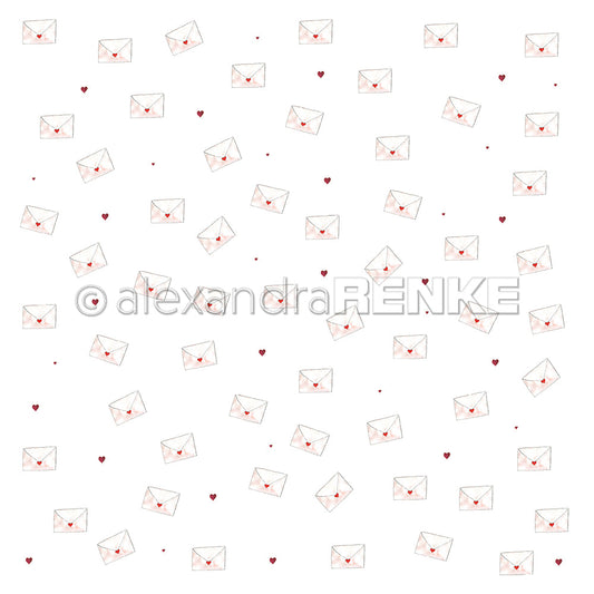 A. RENKE - Carta Hearts love  - Love letters - 10.1755