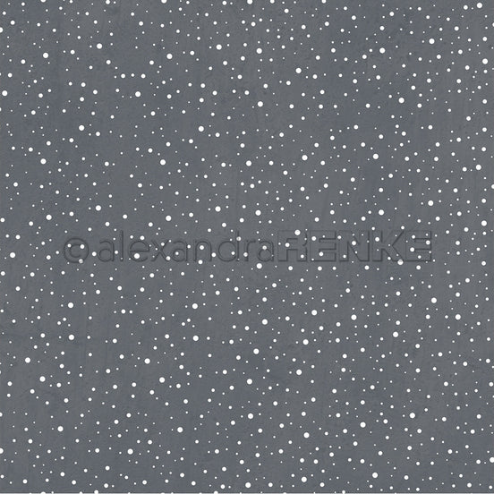 A.RENKE - Paper "Snow flurry slate gray" - 10.1999