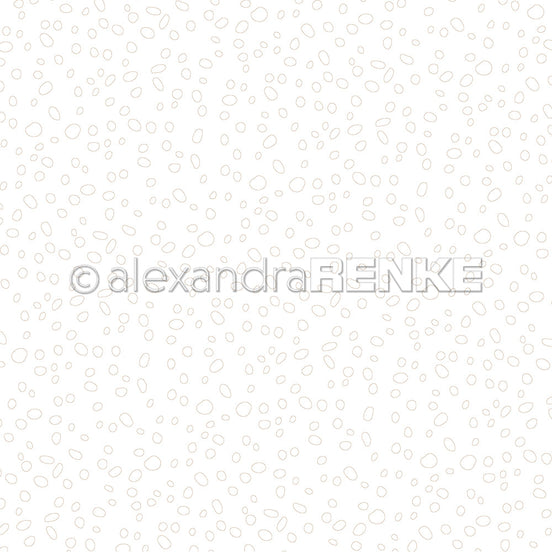 A.RENKE - Carta 'Pattern organic circles" 10.2144