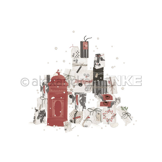 A.RENKE - Card "Present Mountain with mailbox" - 10.2396