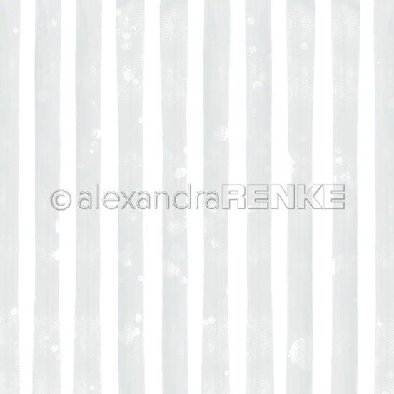 A.RENKE - 'Wide stripes Vintage green' paper 10.2675