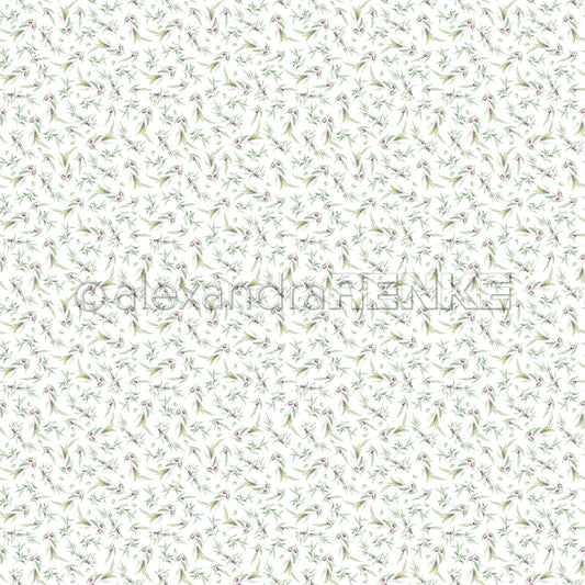A.RENKE - Carta 'Olive pattern mini" 10.2682