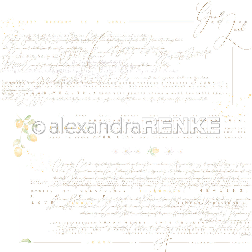 A.RENKE - Carta 'Lemon Good luck