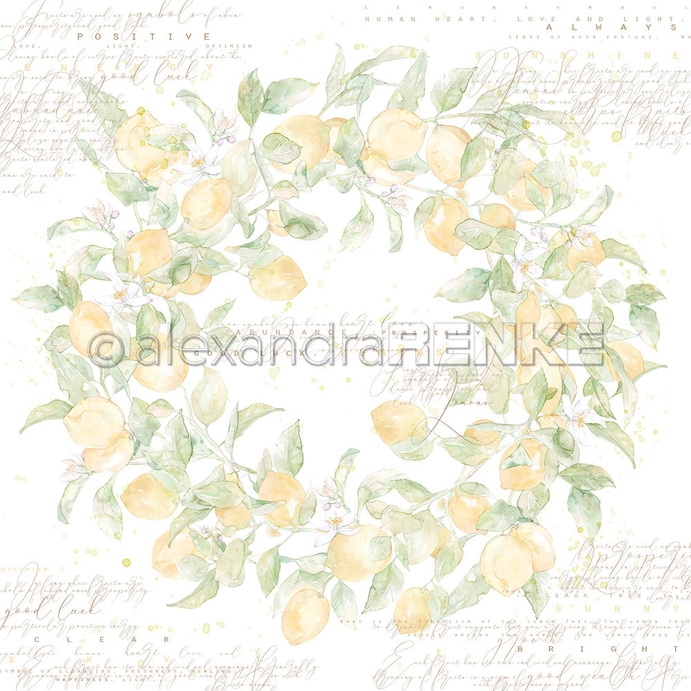 A.RENKE - Carta 'Lemon wreath" 10.2703
