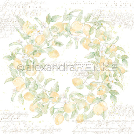 A.RENKE - Carta 'Lemon wreath" 10.2703