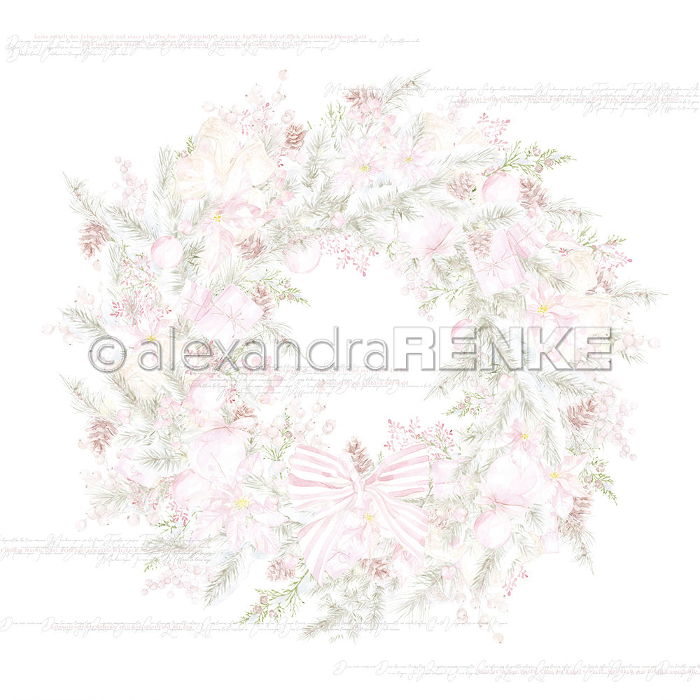 Design paper 'Christmas Wreath' - P-AR-10.2797 - A.RENKE