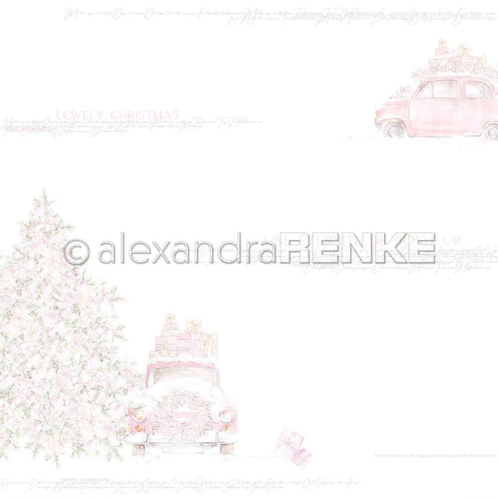 Design paper 'Christmastree with Car' - P-AR-10.2799 - A.RENKE