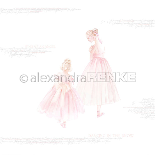 Design paper 'Ballerinas In Snow'- P-AR-10.2803 - A.RENKE