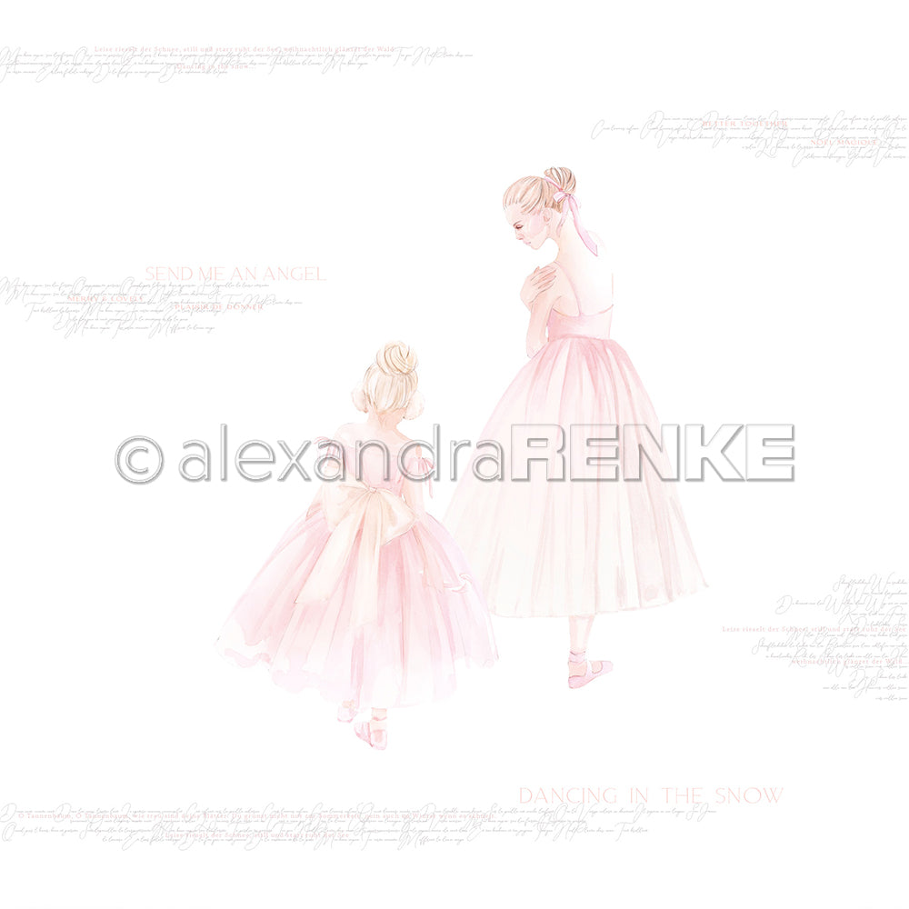 Design paper 'Ballerinas In Snow' - P-AR-10.2803 - A.RENKE