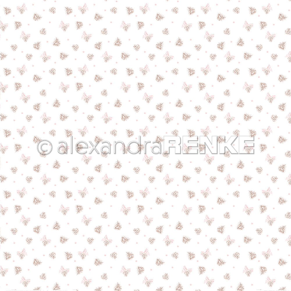 Design paper 'Christmas Pine Cones' - P-AR-10.2806 - A.RENKE