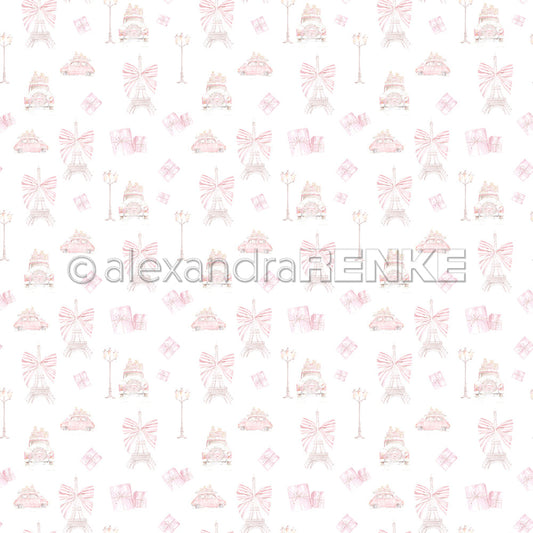 Design paper 'Christmas Car in Paris'- P-AR-10.2809 - A.RENKE