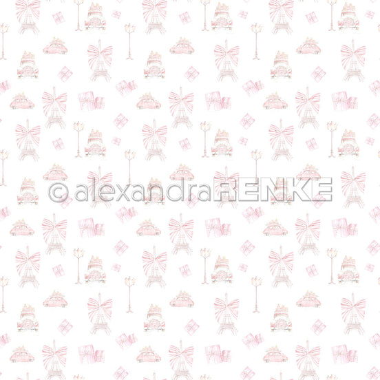 Design paper 'Christmas Car in Paris'- P-AR-10.2809 - A.RENKE