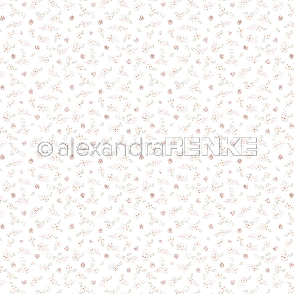 Design paper 'Pine Cones &amp; Cotton' - P-AR-10.2816 - A.RENKE