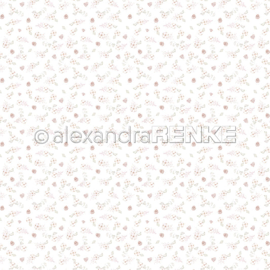 Design paper 'Pine Cones & Cotton'- P-AR-10.2816 - A.RENKE