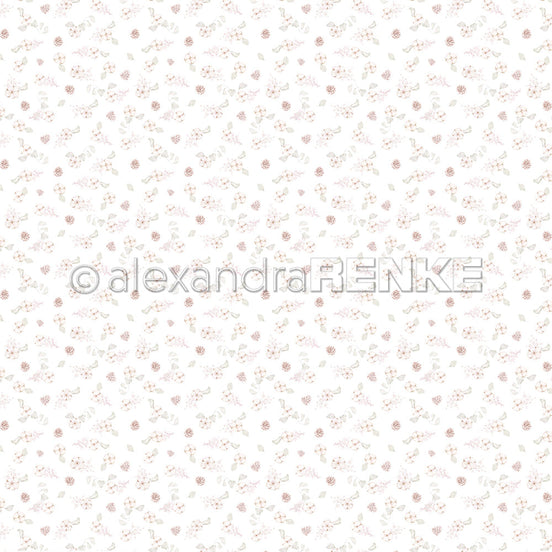 Design paper 'Pine Cones & Cotton'- P-AR-10.2816 - A.RENKE