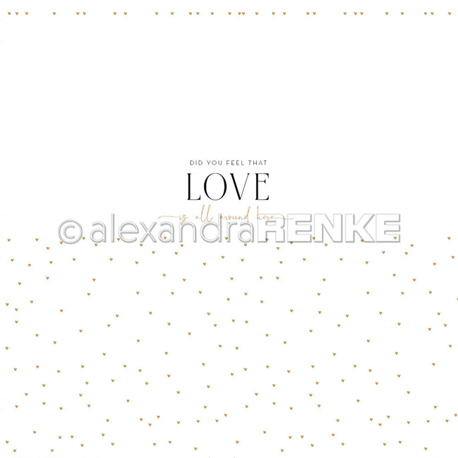 Design paper 'Love is all around'- P-AR-10.2889- A.RENKE