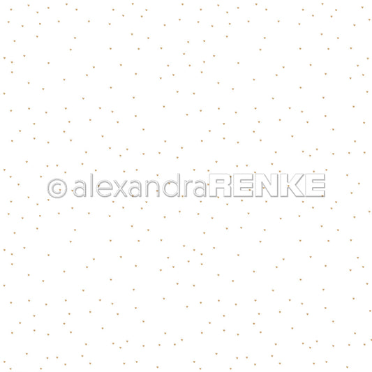 Design paper 'Heart Rain Gold' - P-AR-10.2909 - A.RENKE