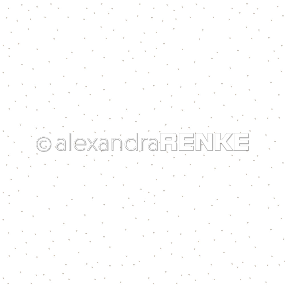 Design paper 'Heart Rain Grey' - P-AR-10.2910 - A.RENKE