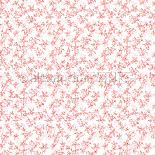 Design paper 'Sea of Flowers of Poinsettias'- P-AR-10.2939- A.RENKE