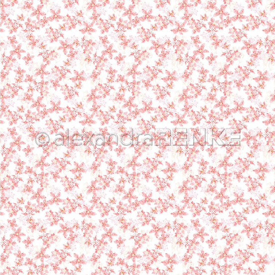 Design paper 'Sea of ​​Flowers of Poinsettias'- P-AR-10.2939- A.RENKE